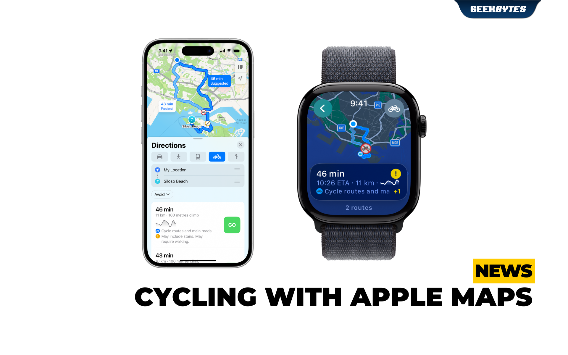 Cycling with Apple Maps